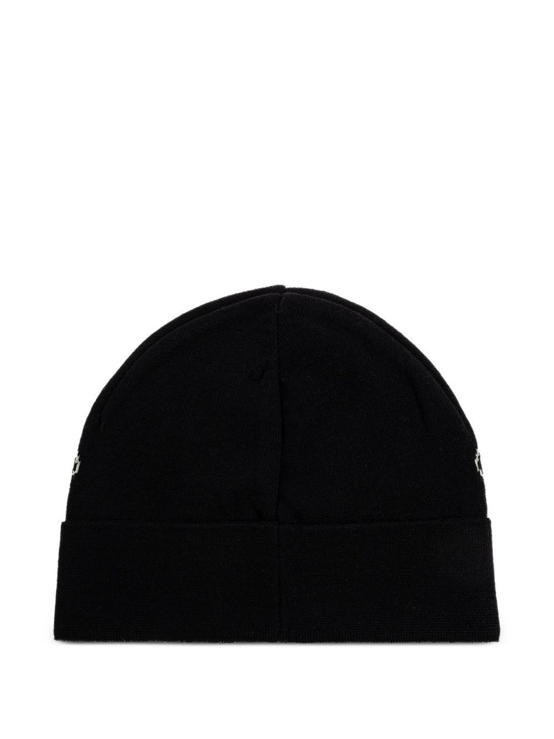Moschino teddy-logo beanie outlook