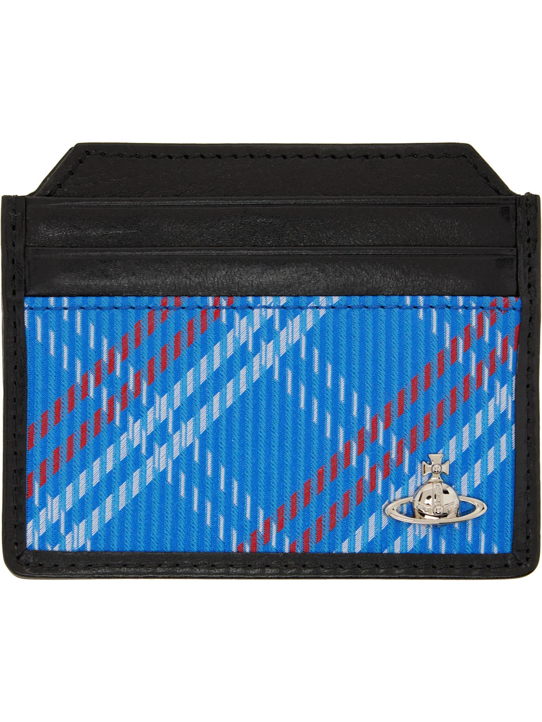 Black & Blue Slim Card Holder - 1