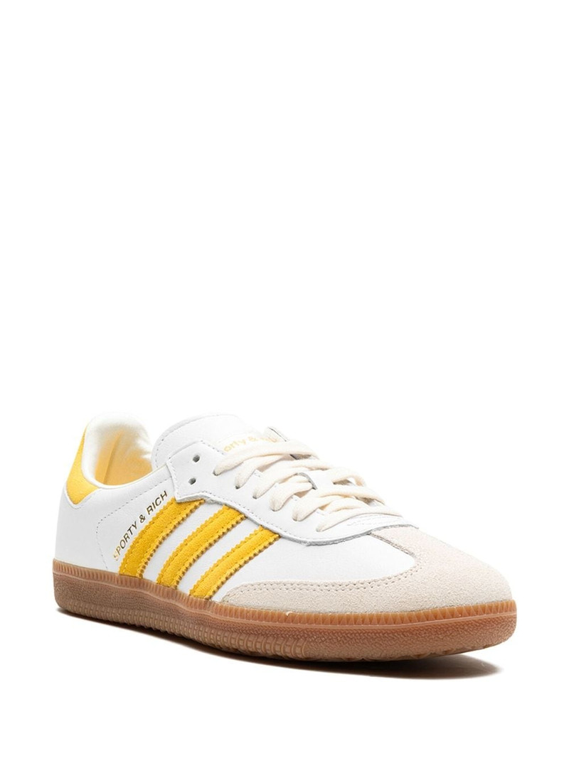 adidas Samba OG "SPORTY & RICH - White Bold Gold" sneakers outlook