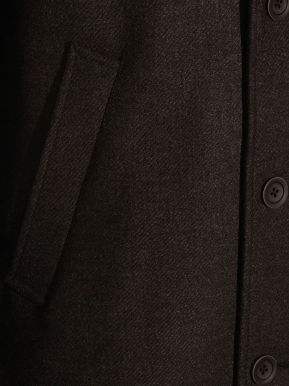 button-fastening detachable-liner coat - 4