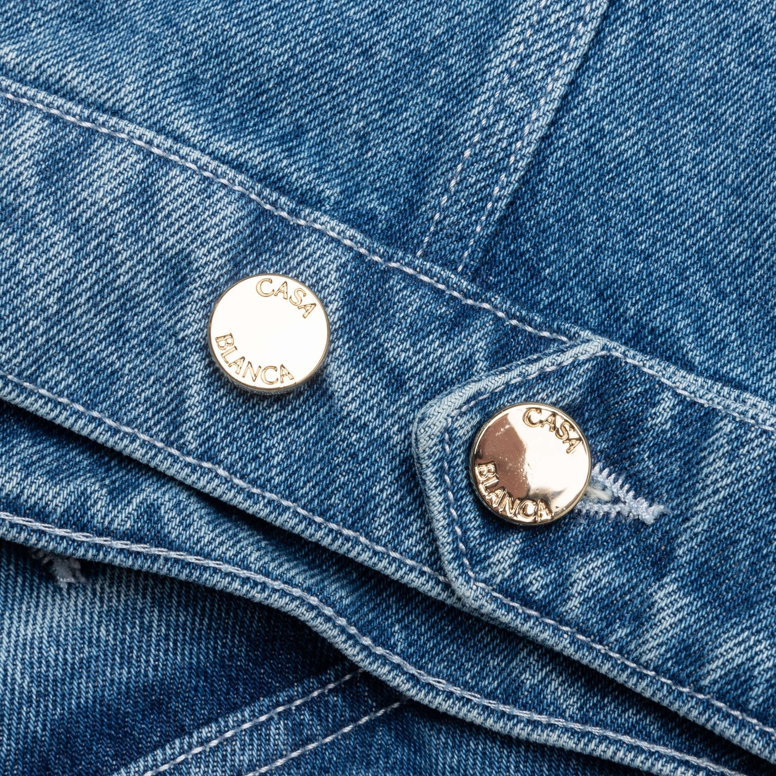 STONE WASH DENIM EMBROIDERED MOTIF JACKET - STONE WASH - 6