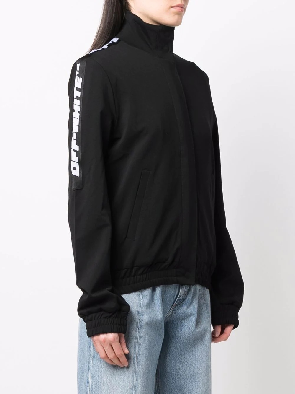 logo-tape track jacket - 3