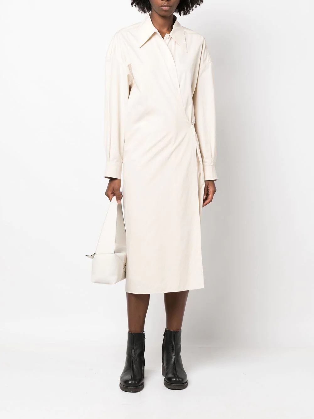 Twisted shirt dress - 2