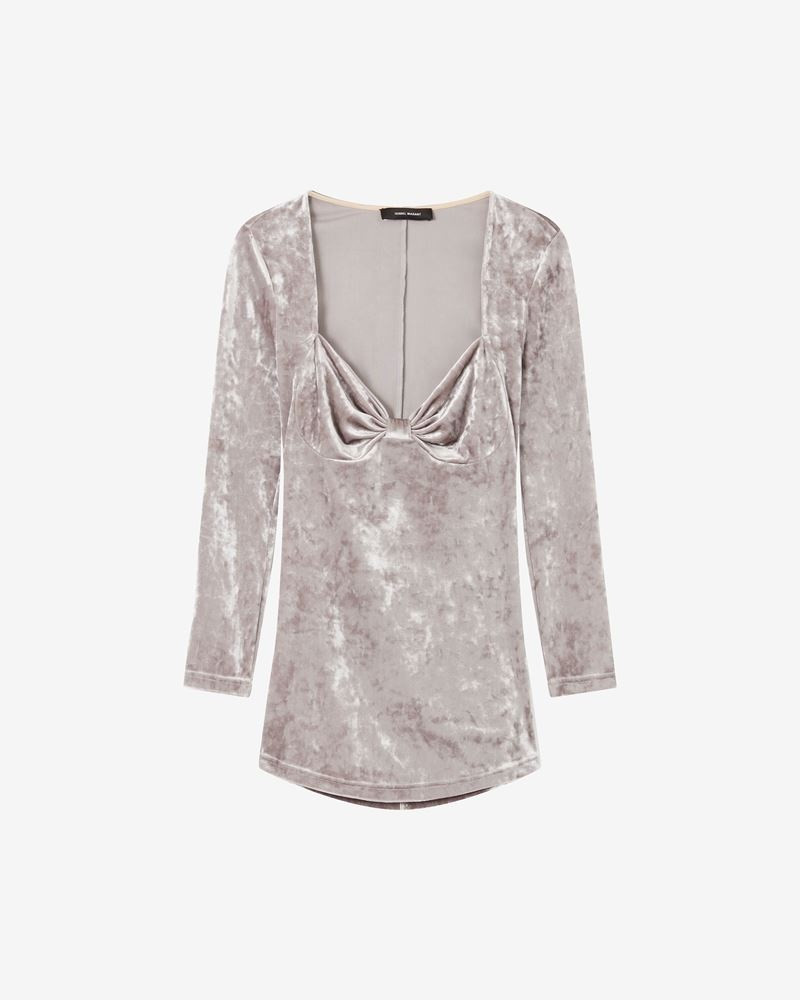 GUBAIA PRINTED VELVET TOP - 1