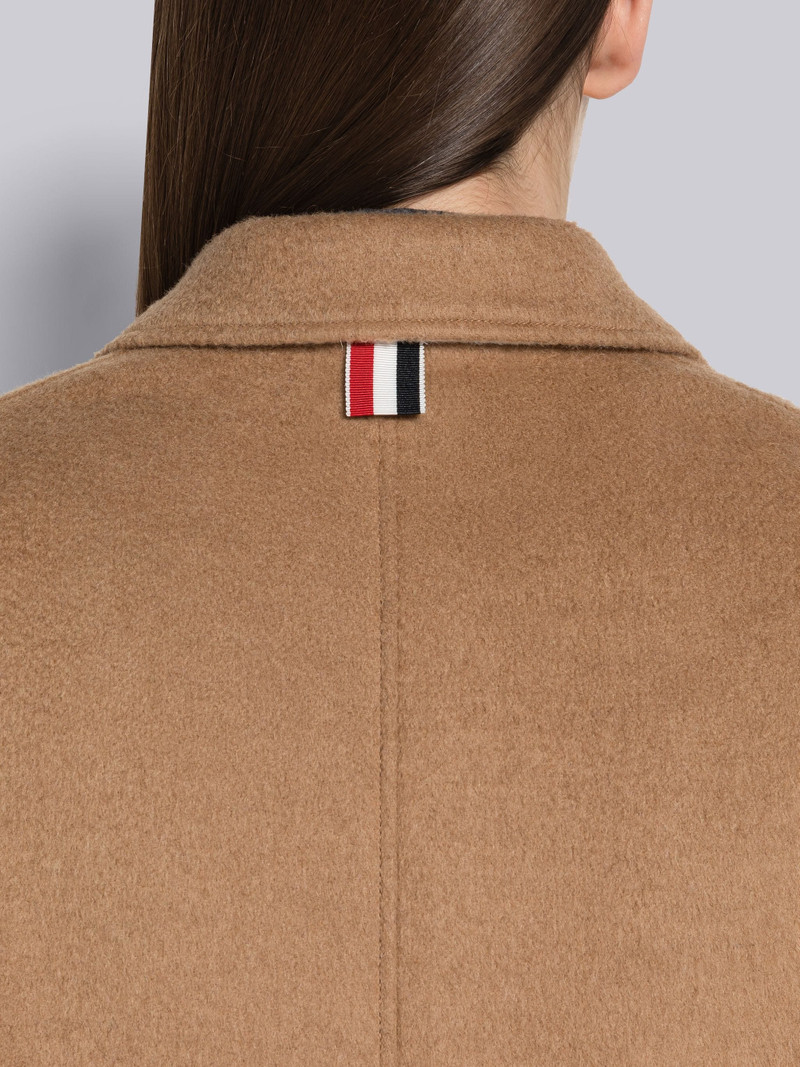 Coat Weight Camel Hair 4-Bar Sack Overcoat 5