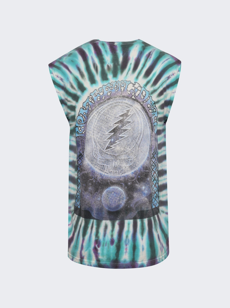 EARTHLING VIP Gratefuldead Vintage Sleeveless Tee Blue Tie Dye outlook
