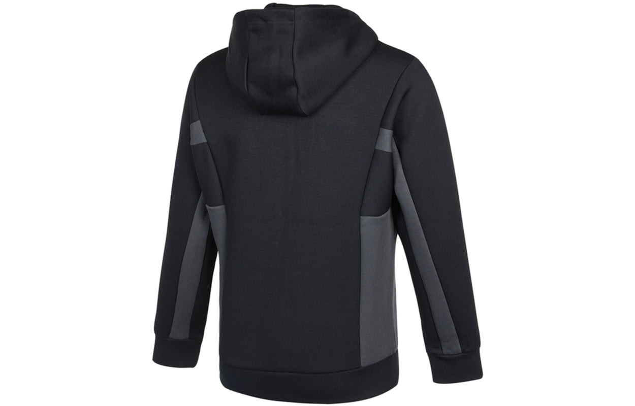 adidas St Kn Spcr Jkt Contrasting Colors Pocket Knit Sports hooded Logo Jacket Black H39239 - 2