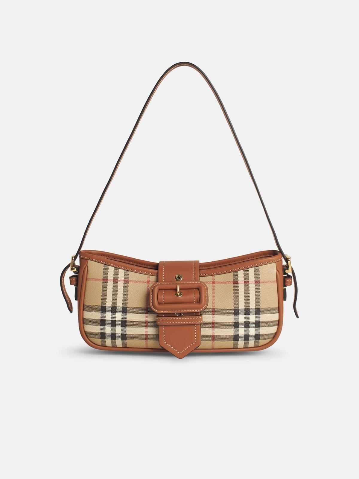'SLING' BEIGE LEATHER BAG - 1