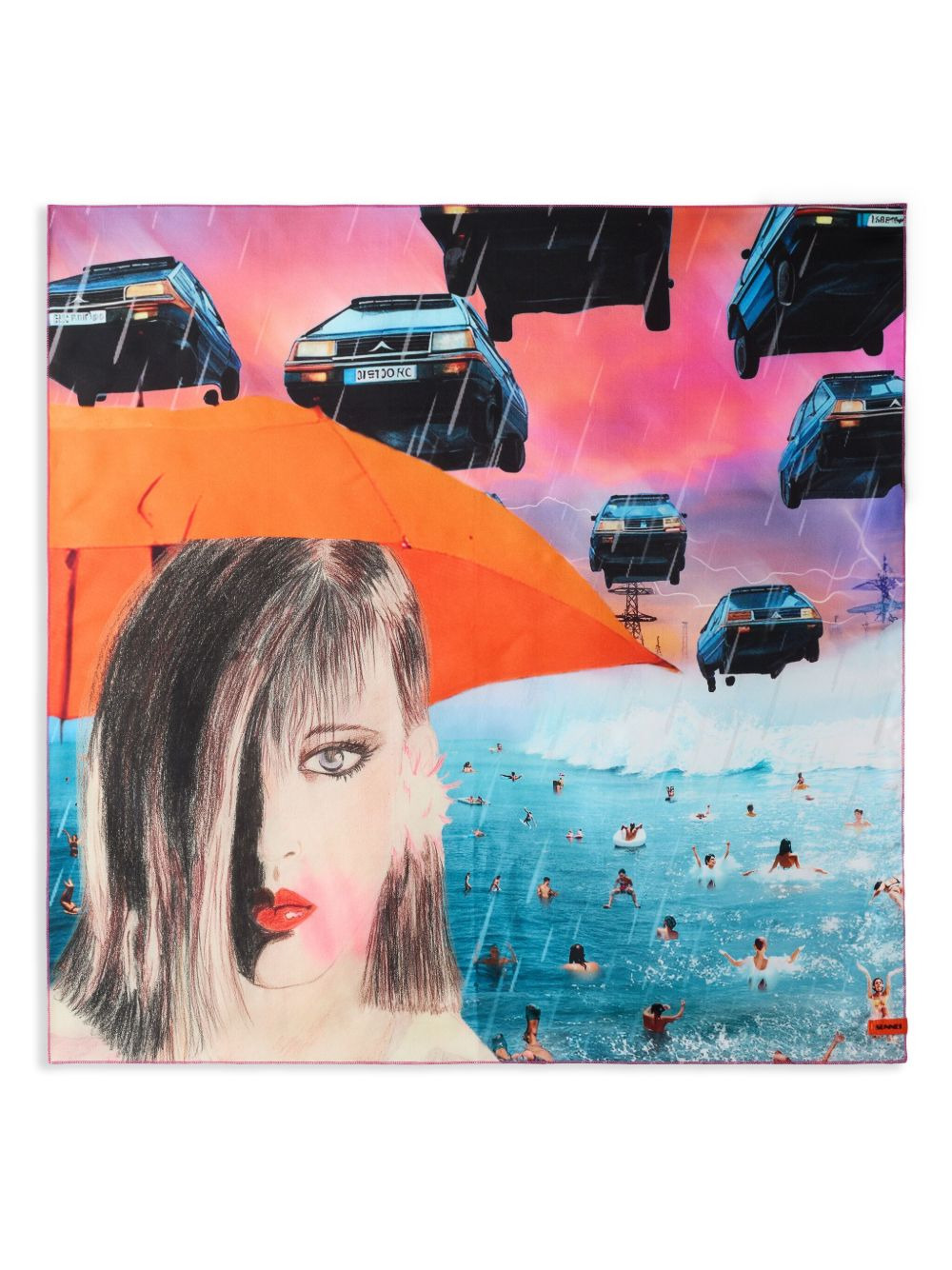 Marylène printed scarf - 1