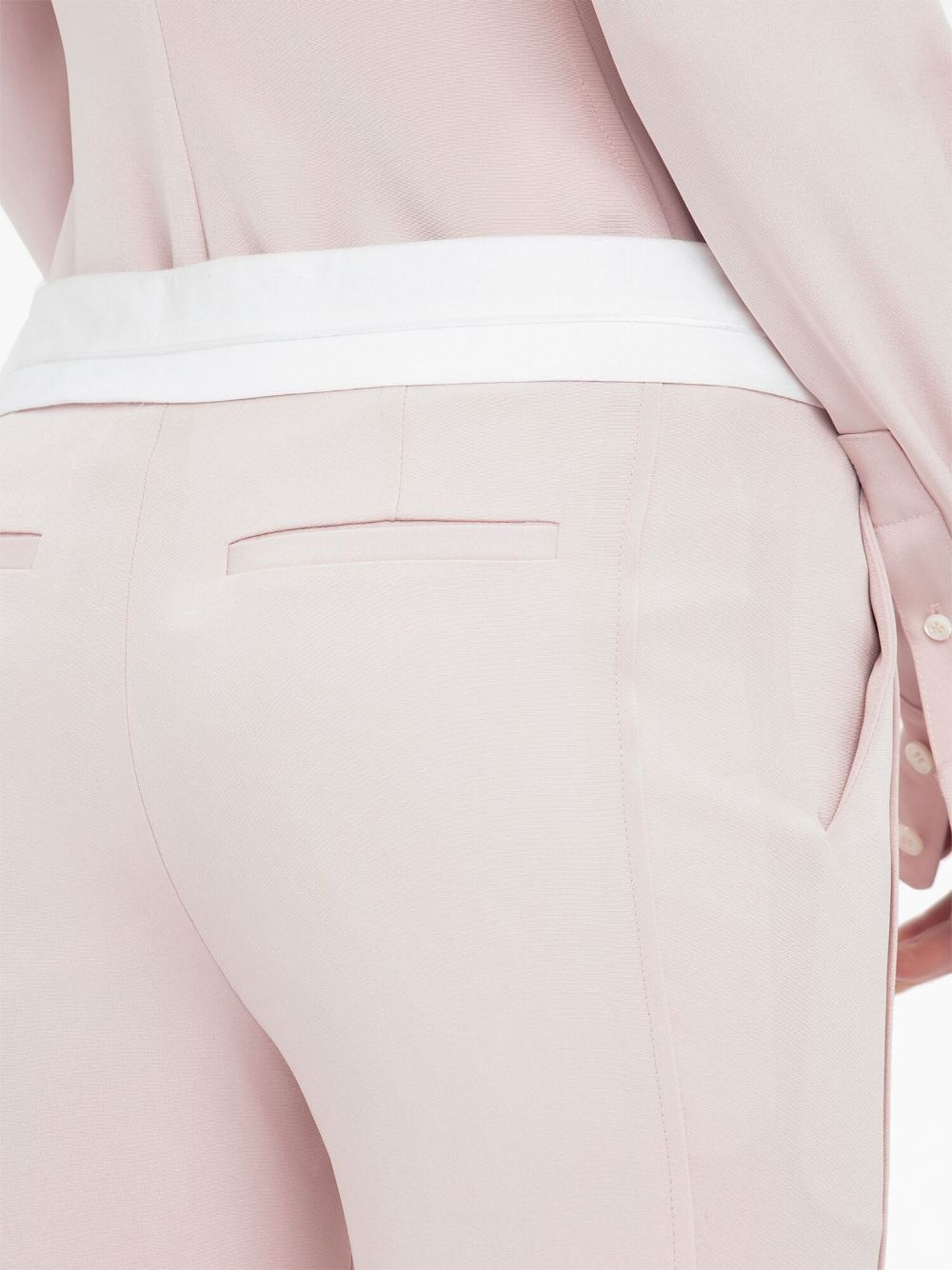 side-panel detail flared trousers - 5