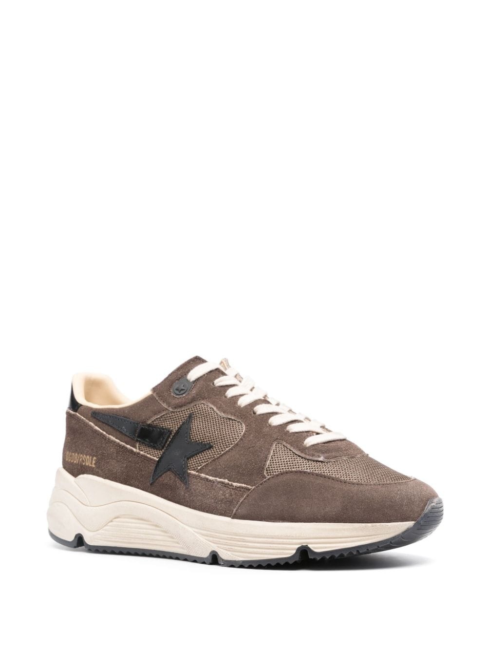 star-patch suede panelled sneakers - 2