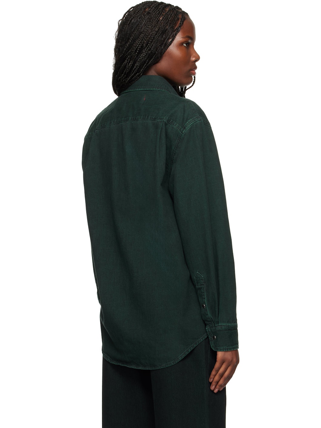 Green "Goya" Denim Shirt - 3