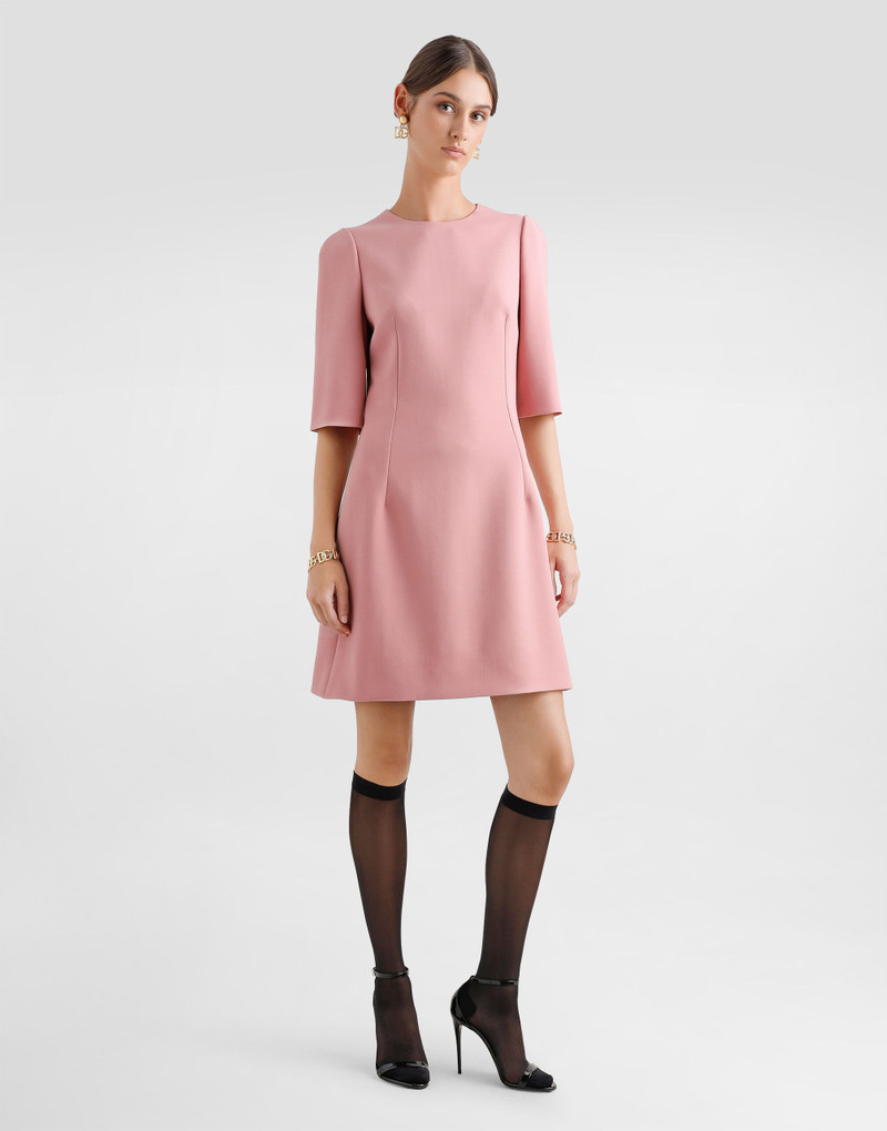 Dolce & Gabbana Wool crepe midi fit-and-flare dress outlook
