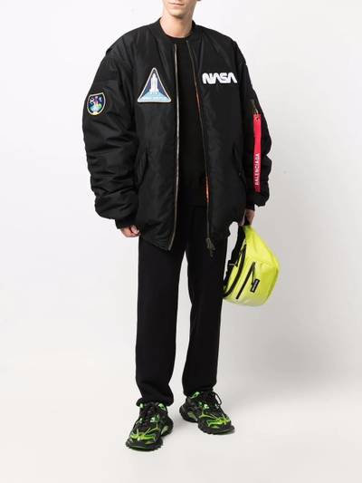 BALENCIAGA multi-patch NASA bomber jacket outlook