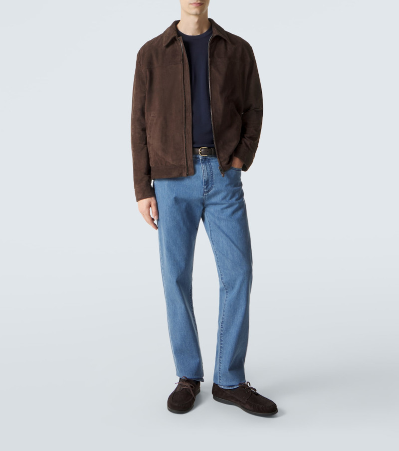 Canali Suede blouson jacket outlook