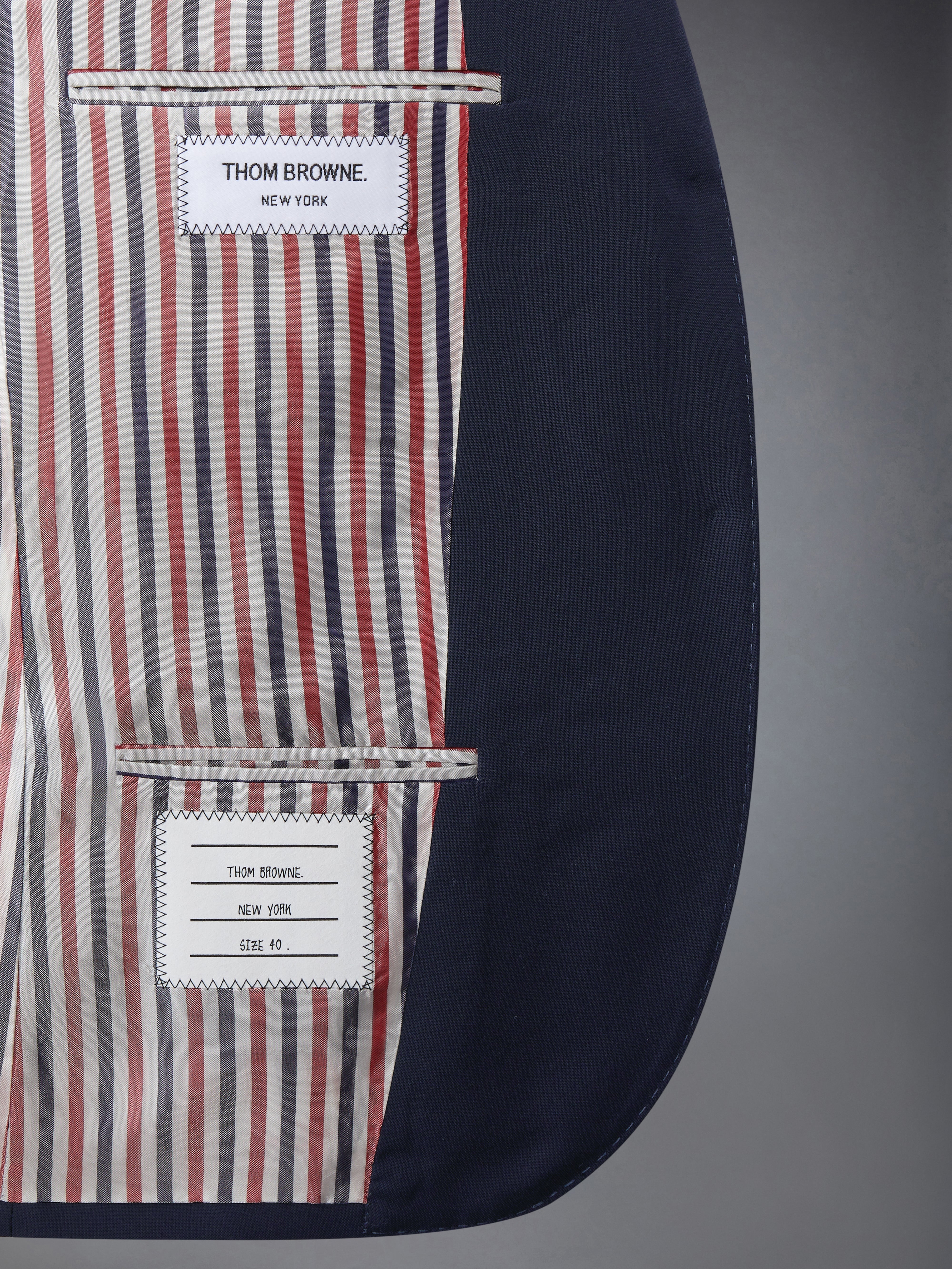 PLAIN WEAVE 4-BAR HIGH ARMHOLE SPORT COAT - 5