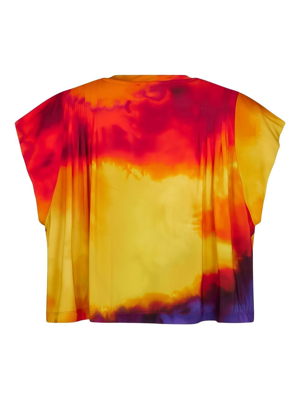 tie-dye pleated T-shirt - 2