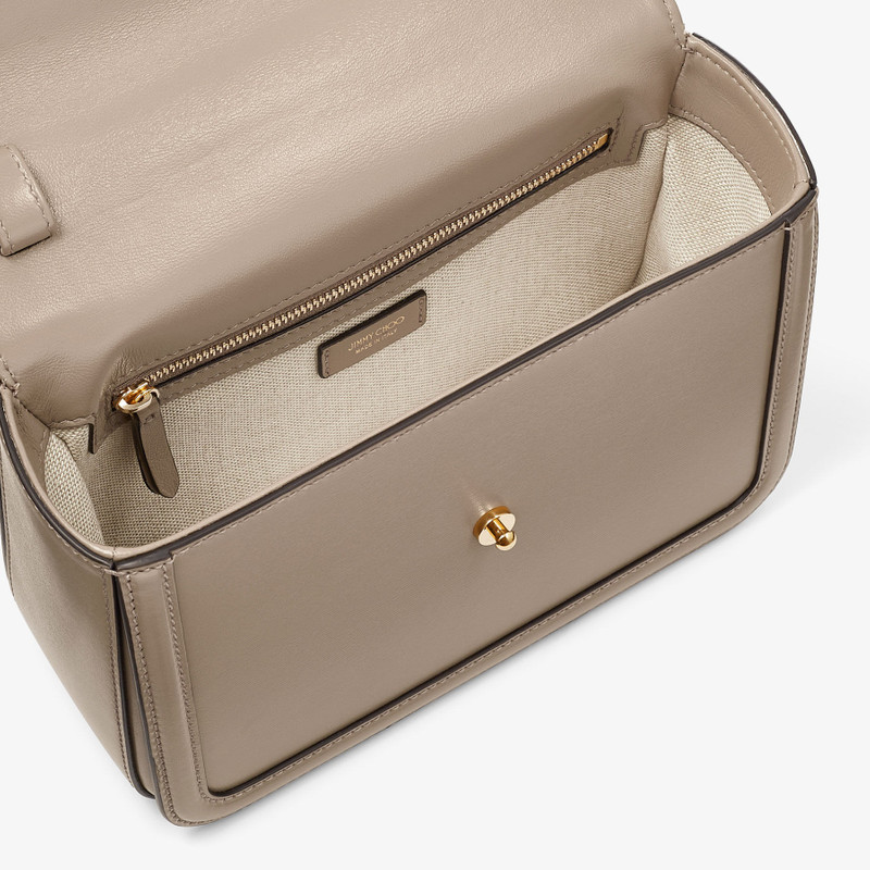 Diamond Tophandle
Taupe Box Calf Leather Top Handle Bag 7