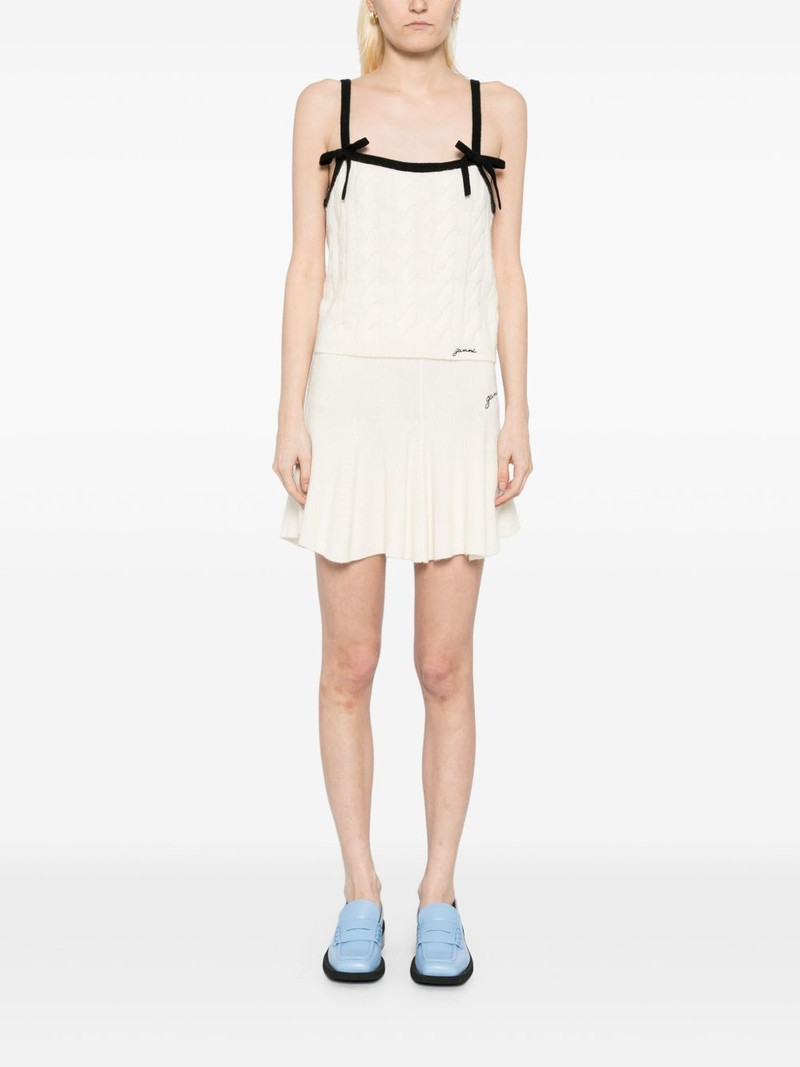 GANNI ribbed knit shirt outlook