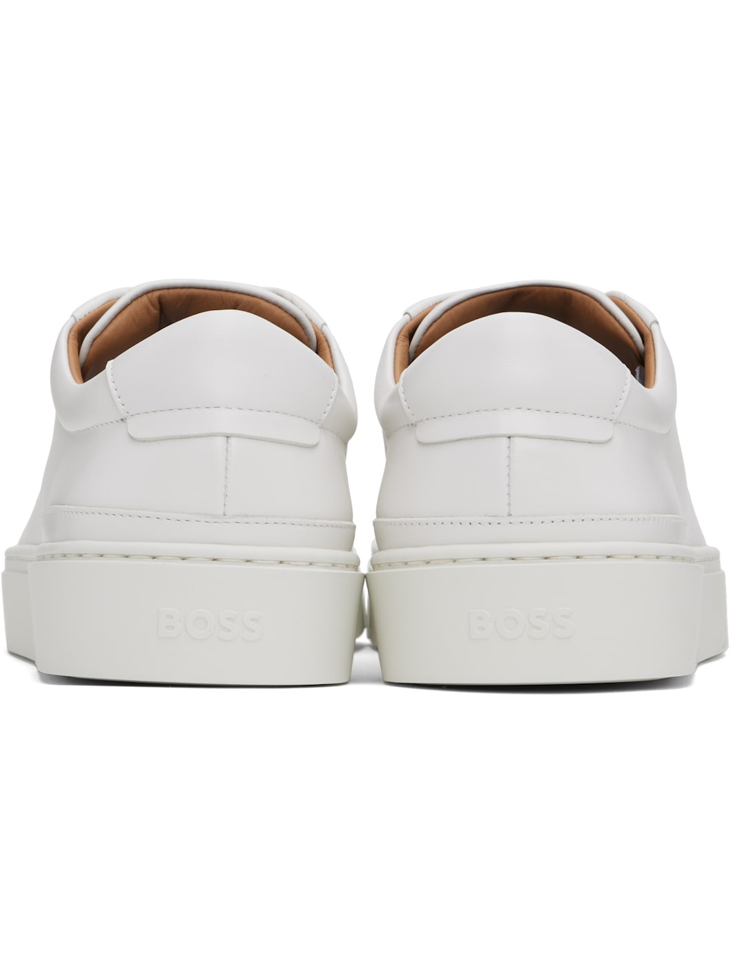 White Gary Leather Low-Top Sneakers - 2