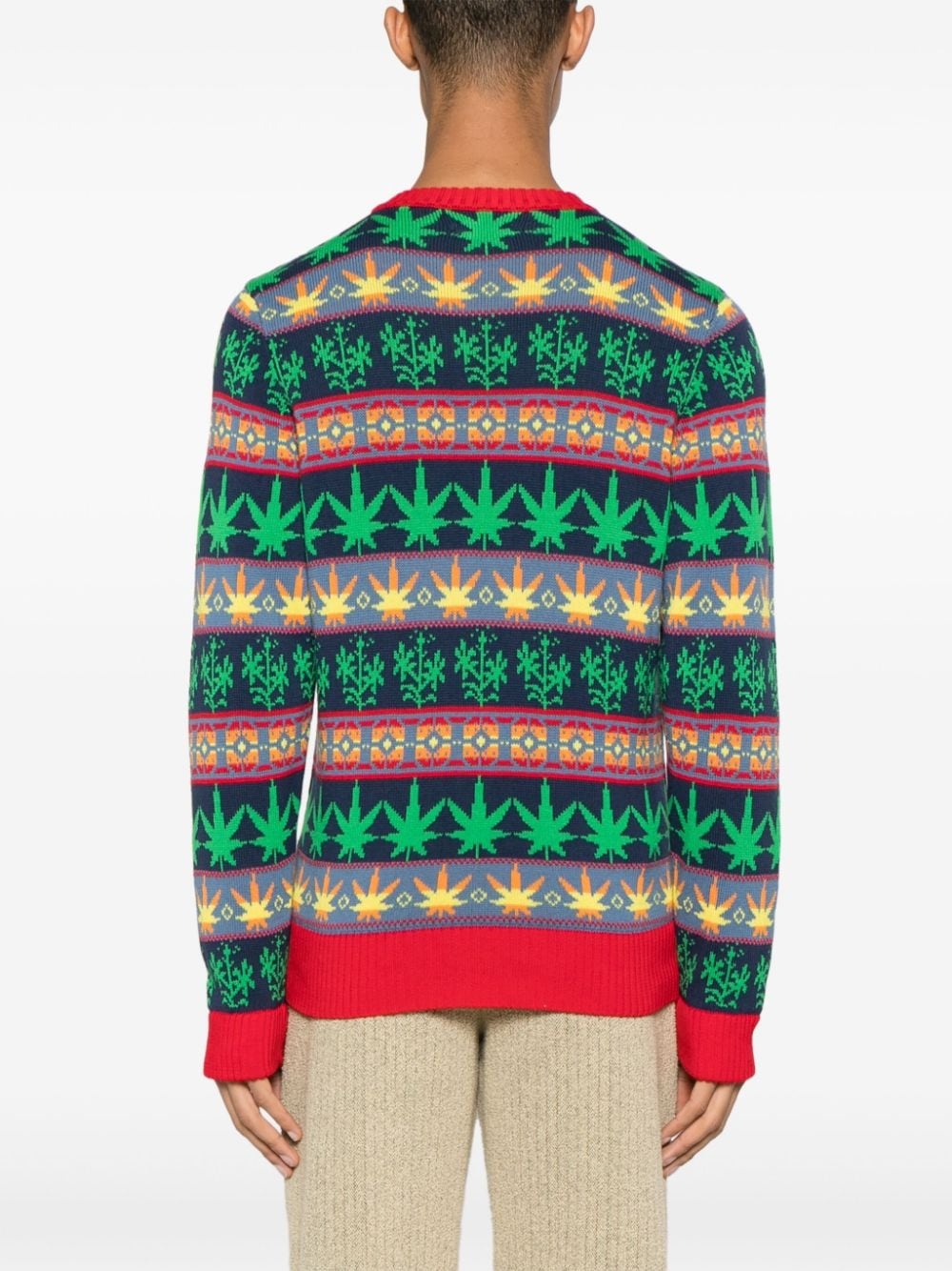 Marin patterned-jacquard jumper - 4
