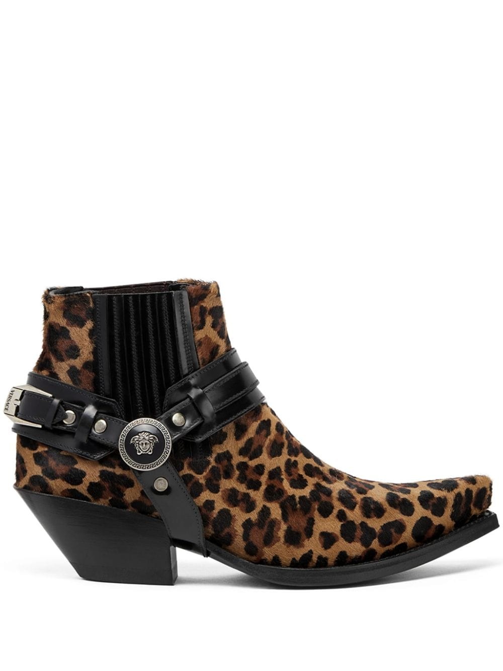 50mm Texano leopard-print ankle boots - 1