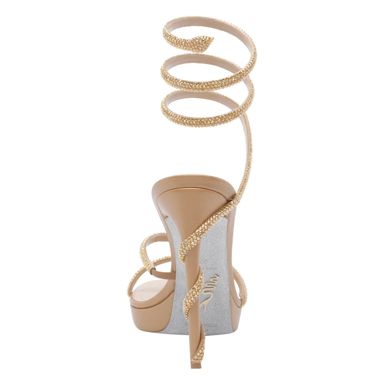 René Caovilla Women Margot Crystals Plateau Sandals - 2