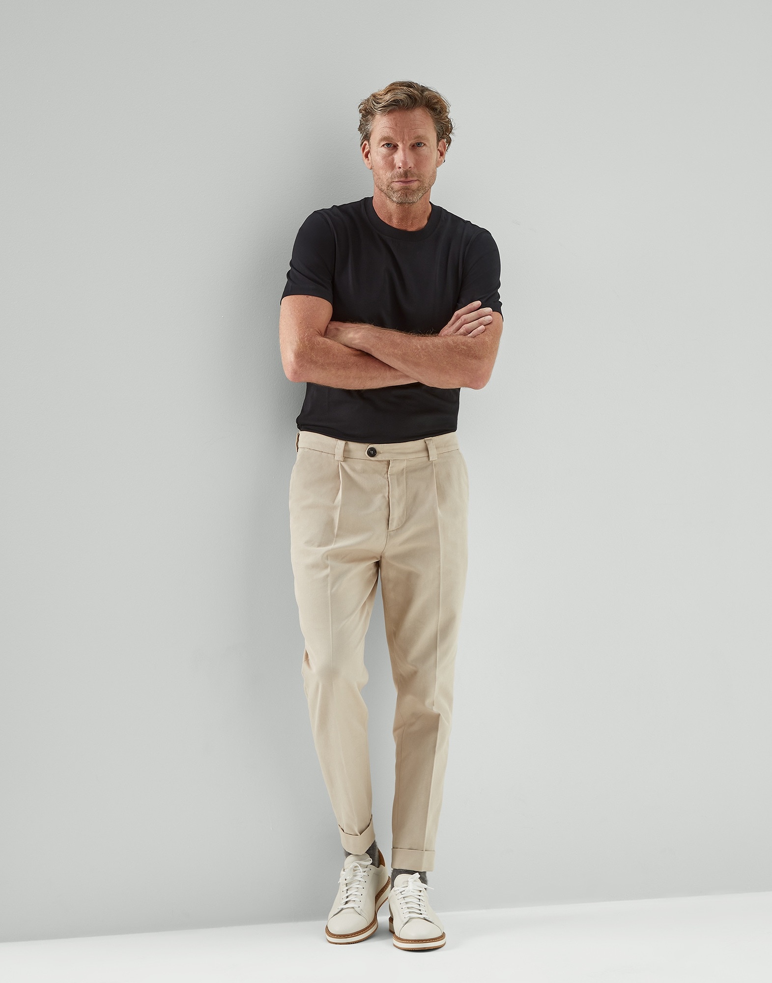 Cotton jersey round neck slim fit T-shirt - 5