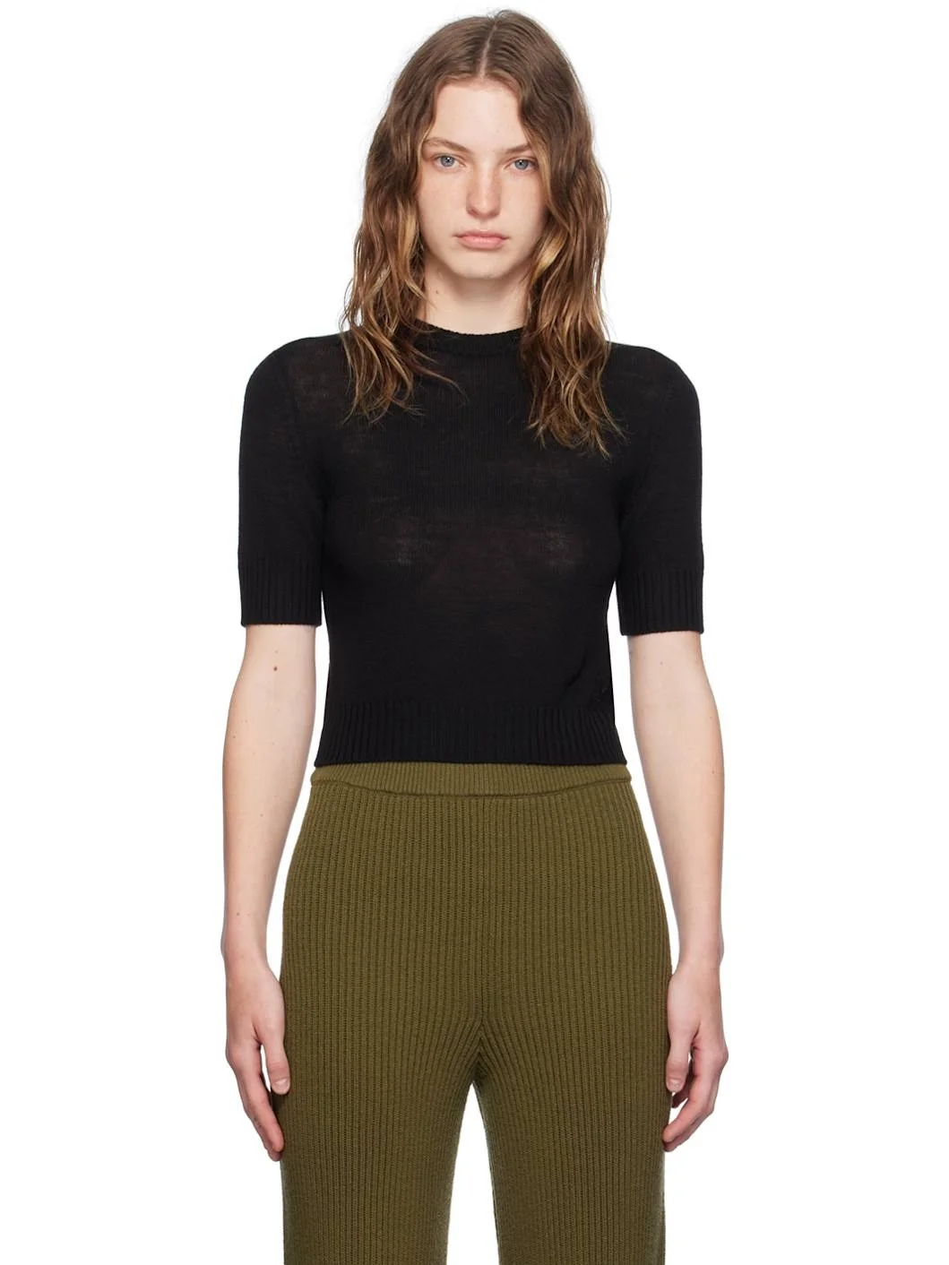 Black Wool Sweater - 1