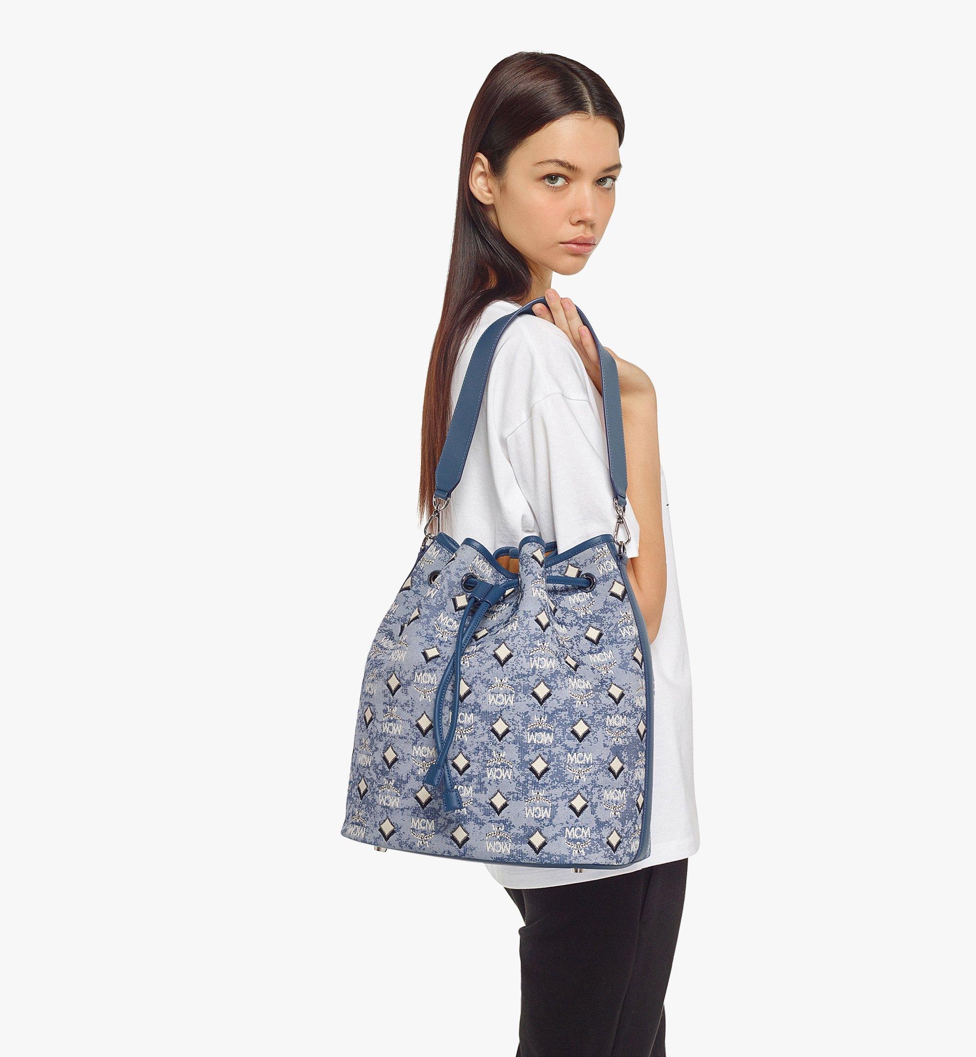 Dessau Drawstring Bag in Vintage Monogram Jacquard - 2