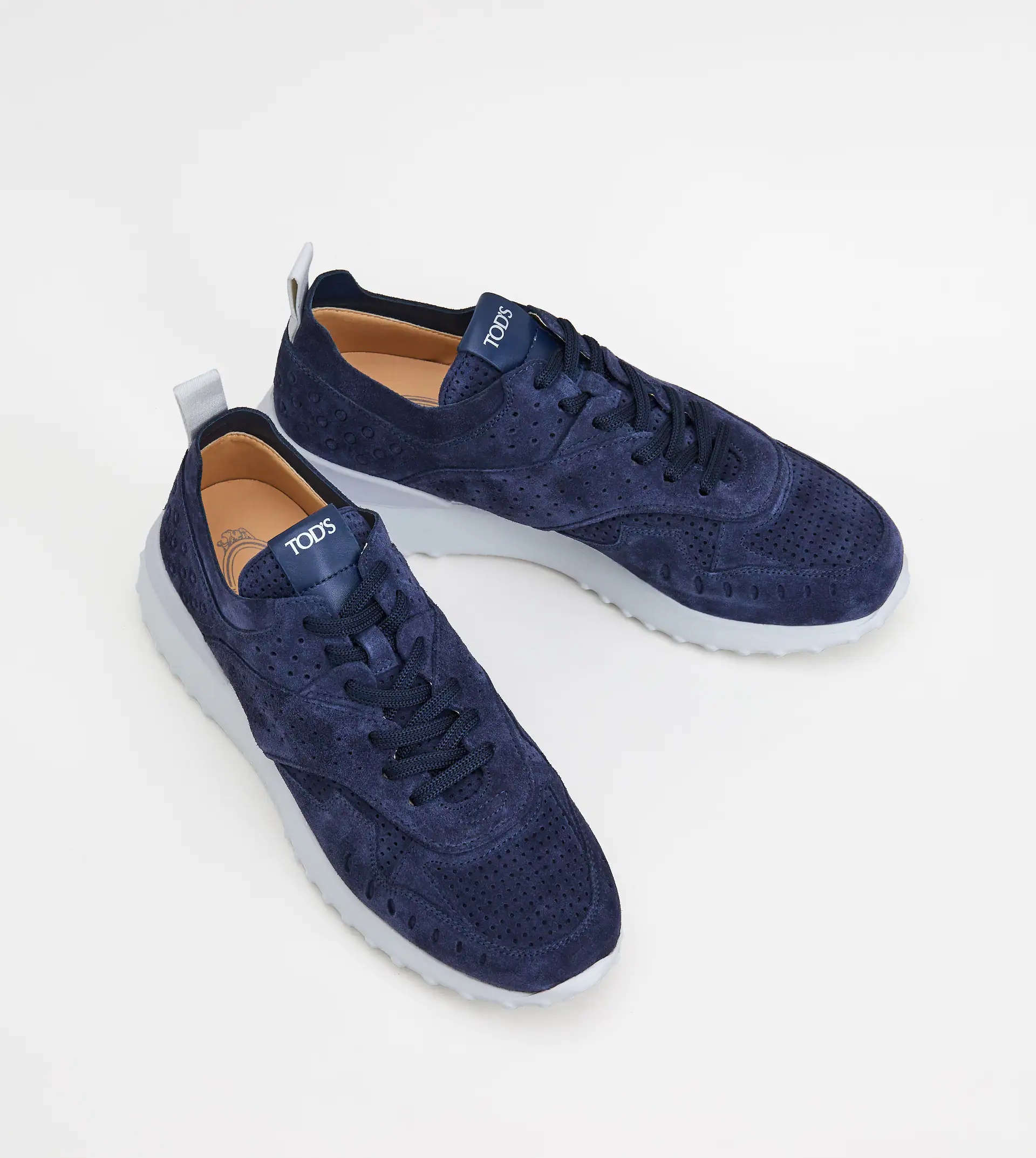 SNEAKERS IN SUEDE - BLUE - 3
