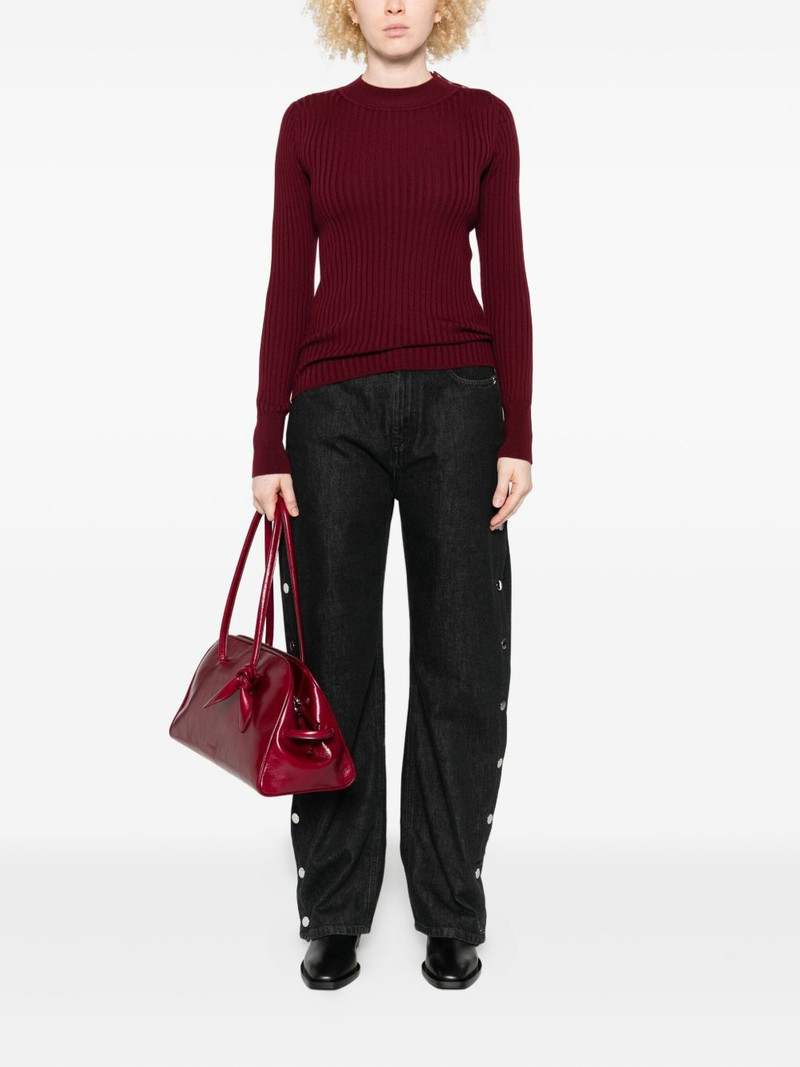 forte_forte ribbed-knit top outlook