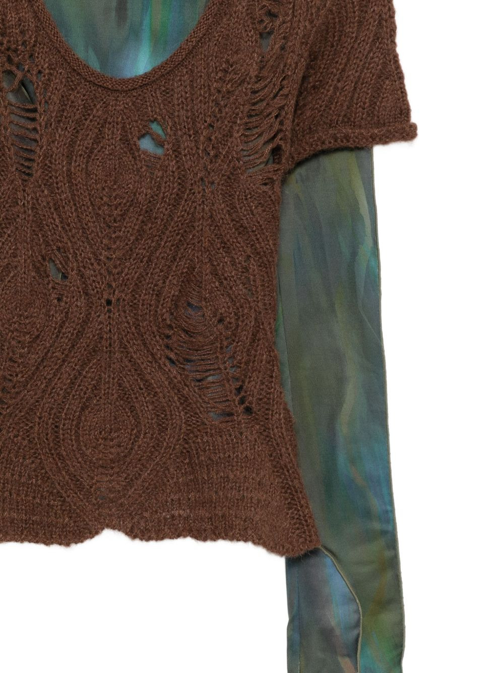layered  pattern top set - 3