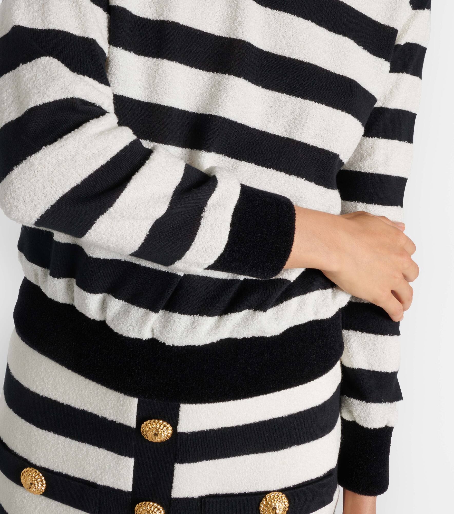 Striped jersey top - 5