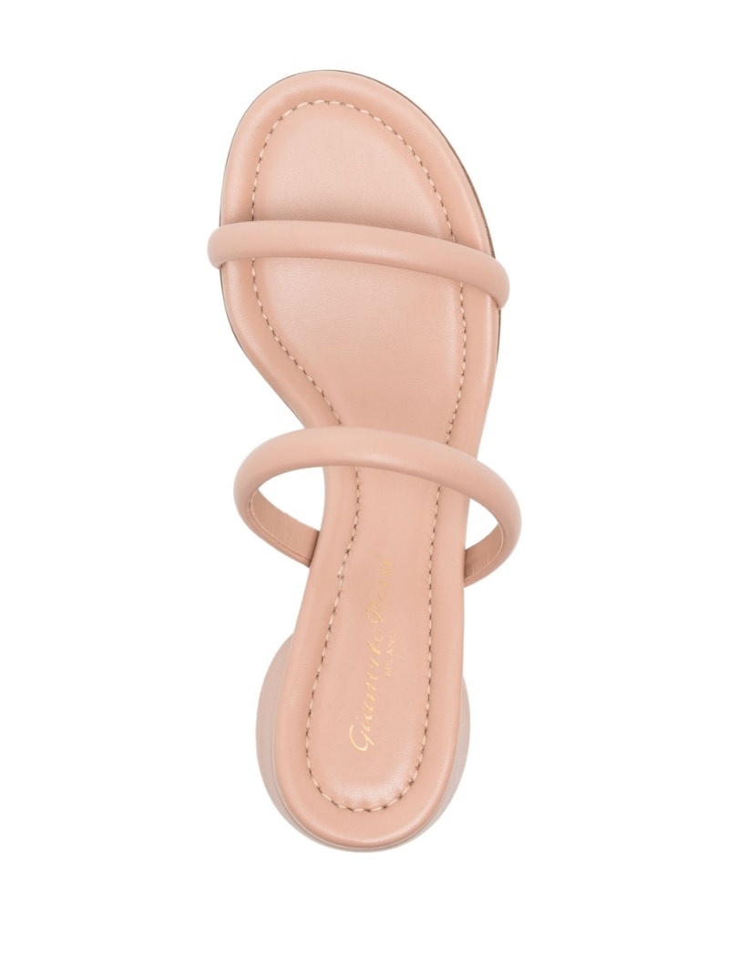 60mm block-heel leather sandals - 4