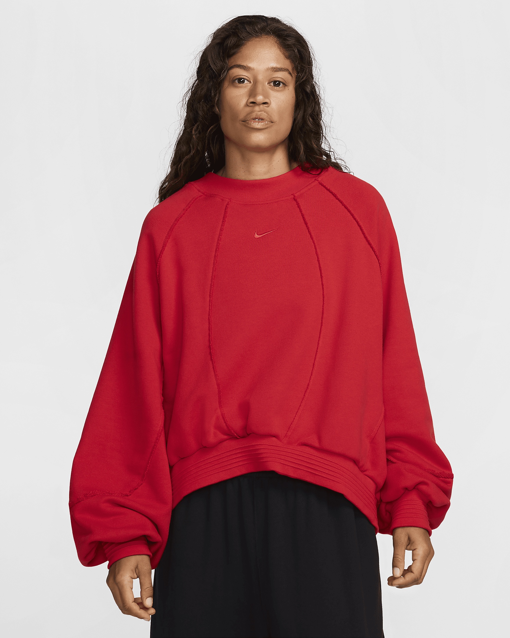 Nike Sportswear Collection Women's Oversized Crew-Neck French Terry Sweatshirt - 1