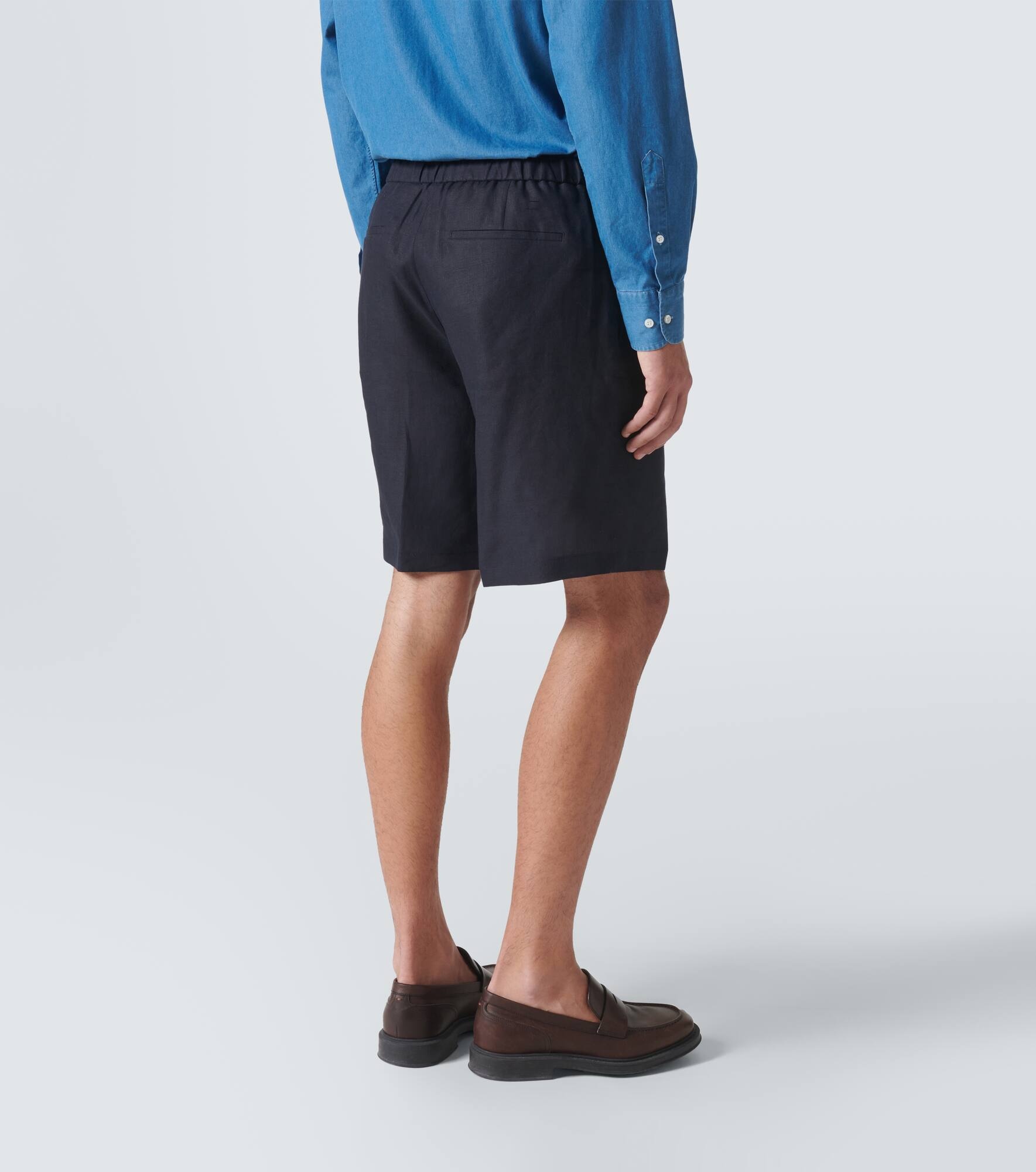 Emanuele linen Bermuda shorts - 4