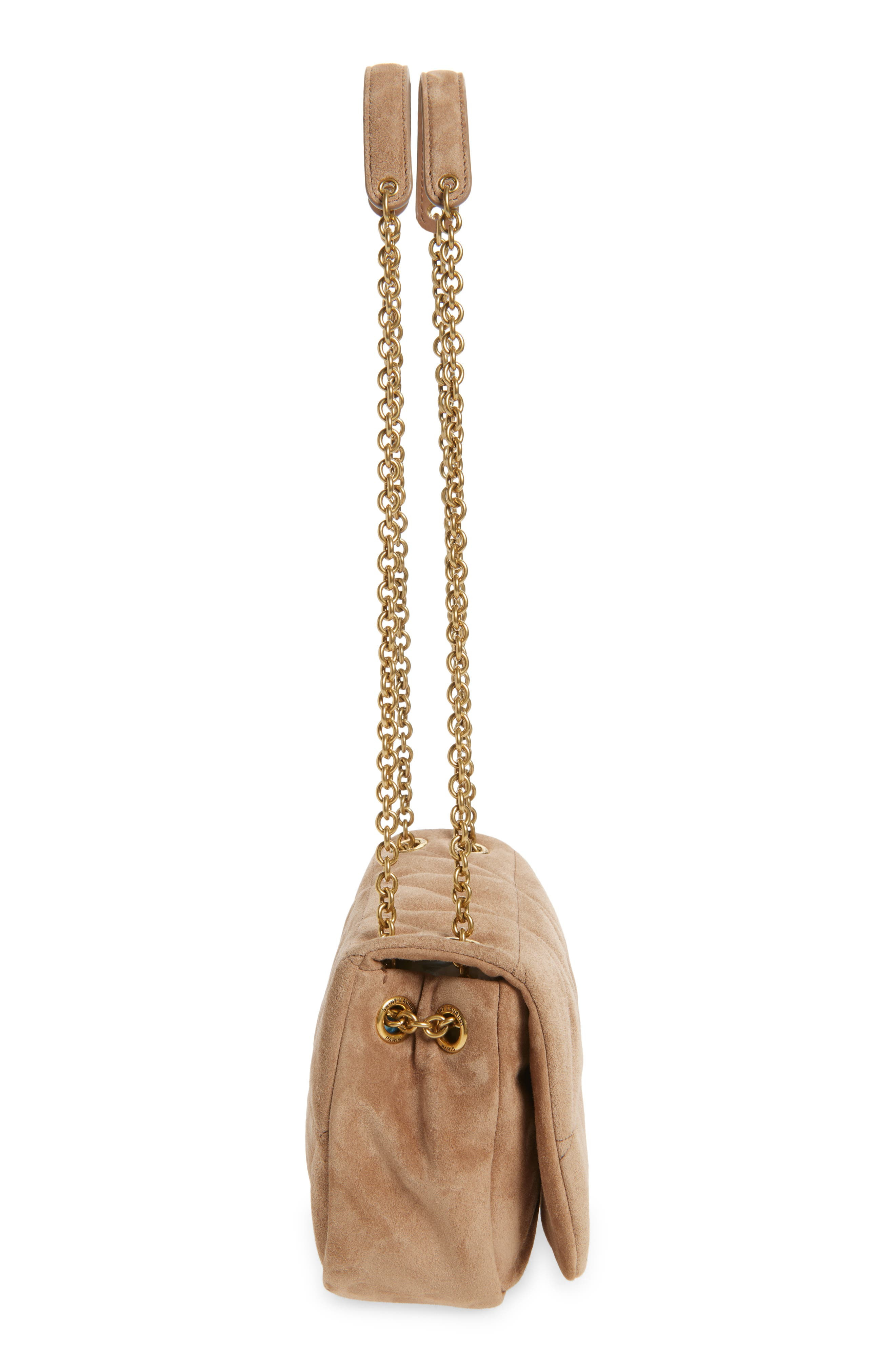 Saint Laurent Jamie 4.3 Patchwork Suede Crossbody Bag in Wister Pink at Nordstrom - 5