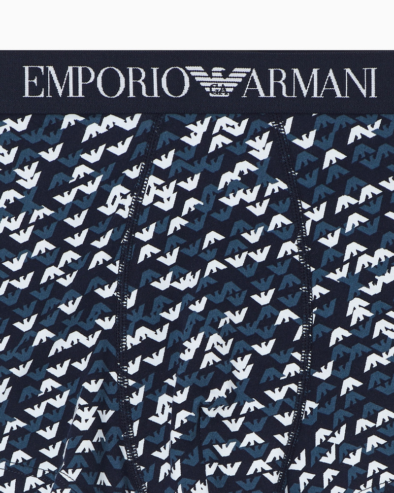 EMPORIO ARMANI BOXER BRIEFS IN AN ALL-OVER LOGO PRINT JERSEY outlook