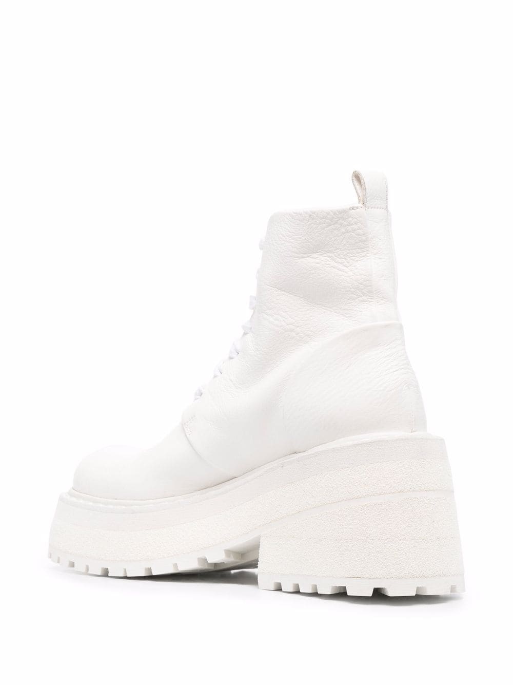 lace-up platform-sole leather boots - 3