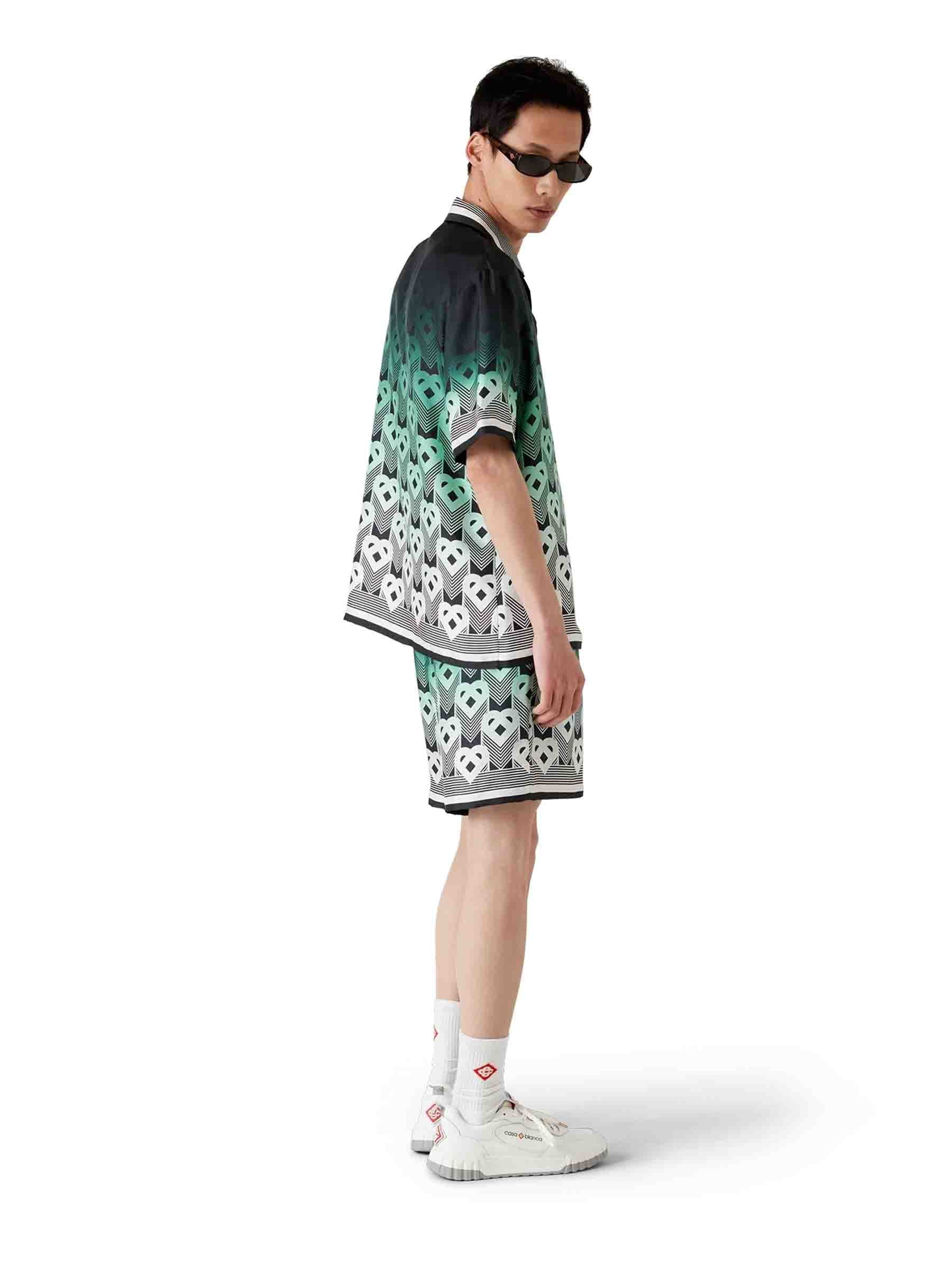 GRADIENT MONOGRAM BERMUDAS - 3