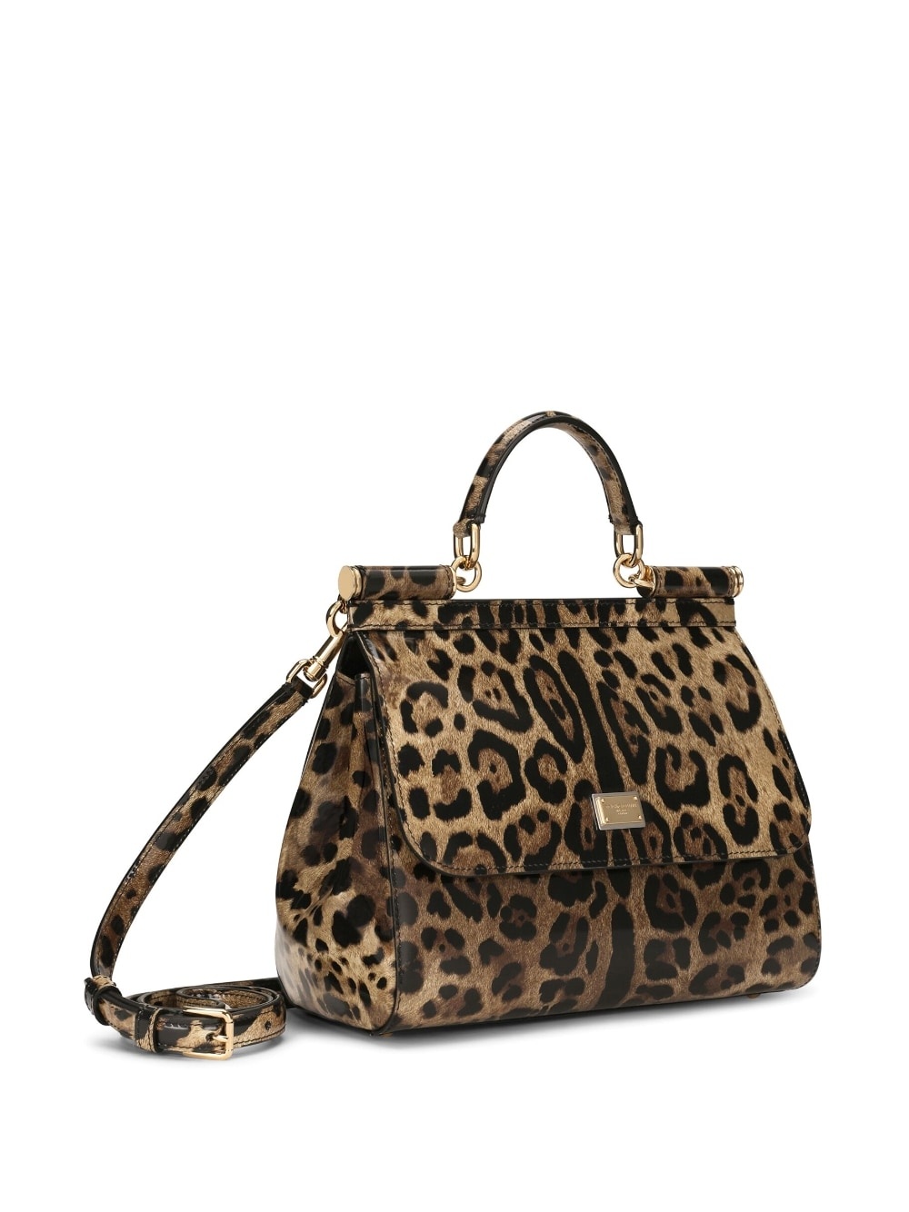 medium Sicily leopard-print shoulder bag - 4
