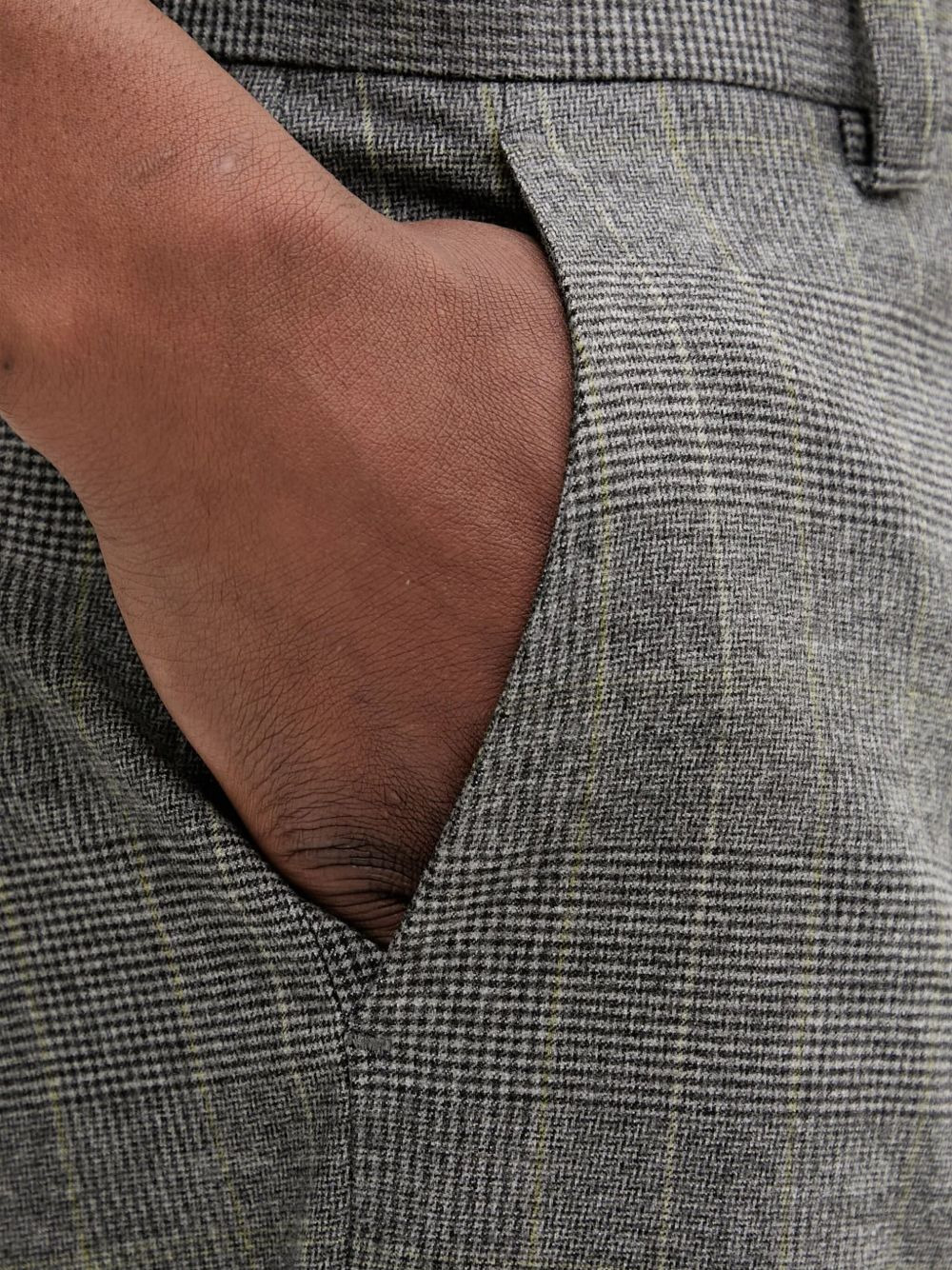 checked suit trousers - 4