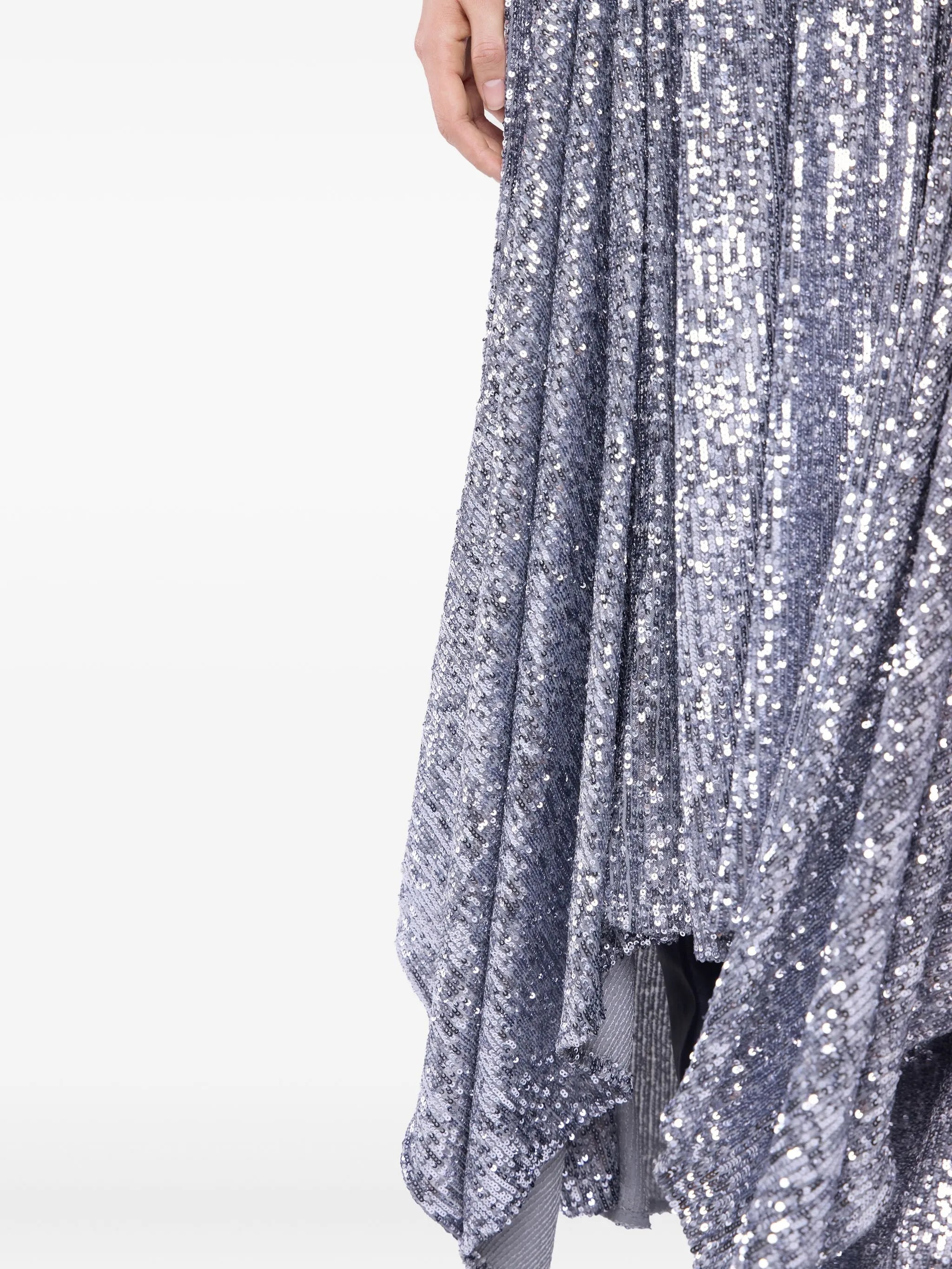 sequined high-low dress - 5