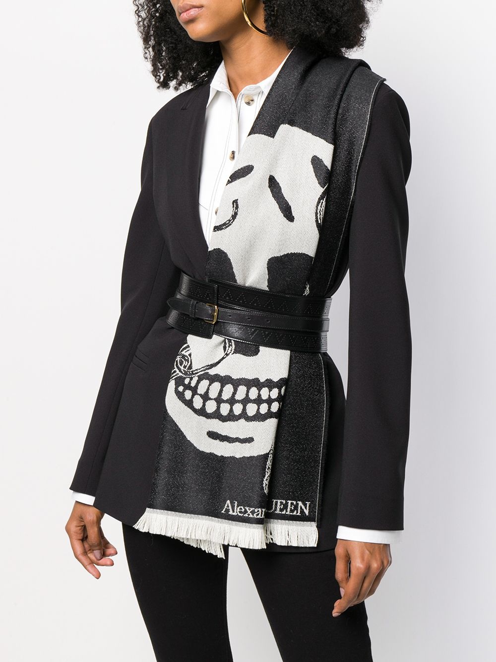 skull knitted scarf - 2