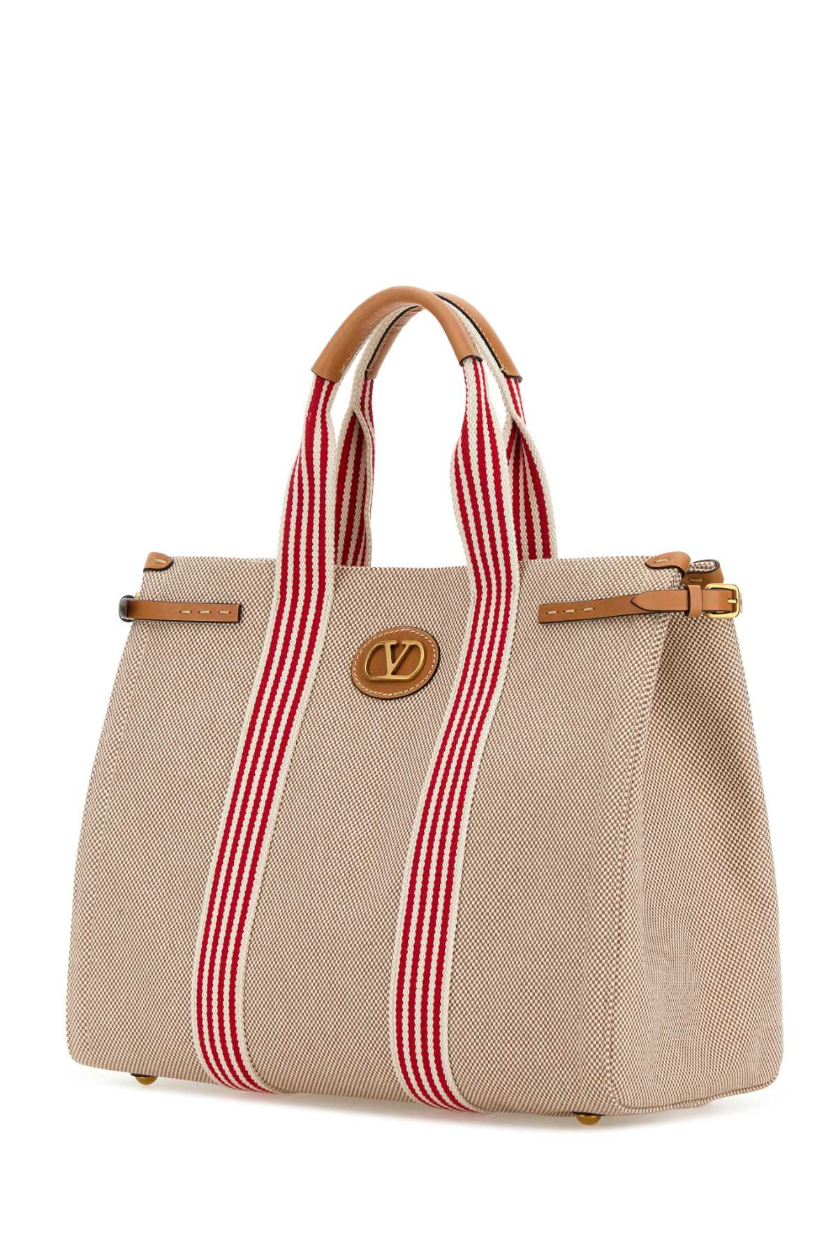 Valentino Garavani Men Two-Tone Canvas Vlogo Shopping Bag - 2