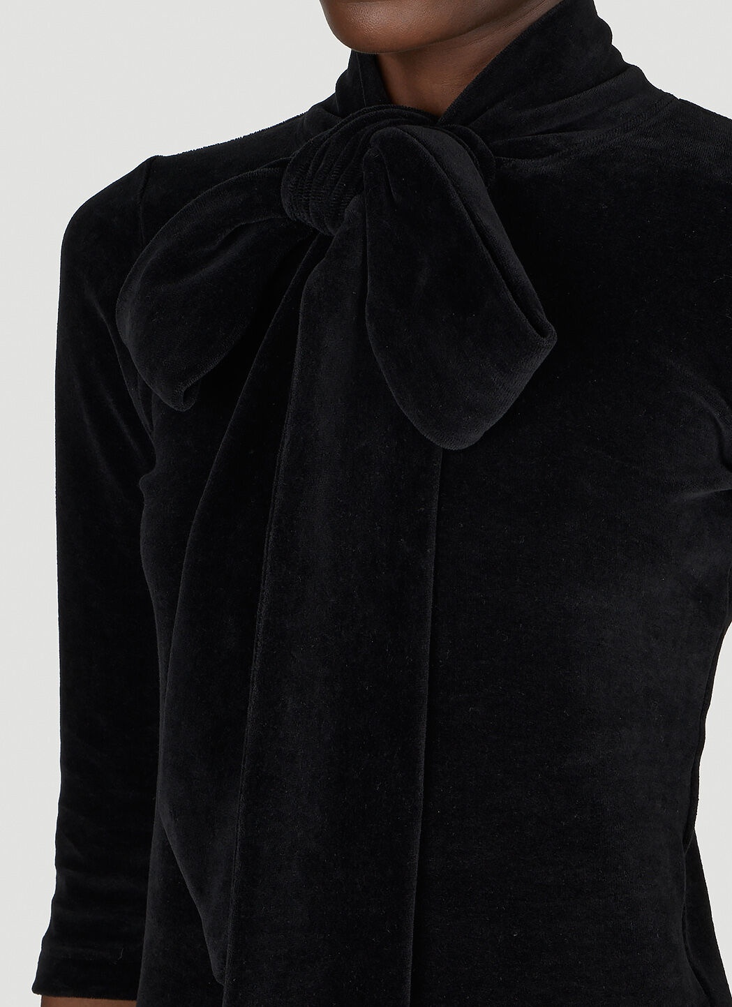 Tシャツ・カットソー BALENCIAGA FW23 Scarf Turtleneck (768074TNV61 1000) Tシャツ・カットソー BALENCIAGA FW23 Scarf Turtleneck