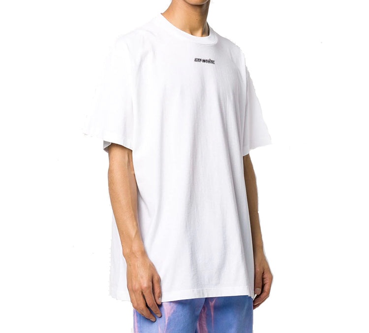 Off-White Back Arrow Printing Pattern Round Neck Short Sleeve Loose Fit White OMAA038E20JER0020125 - 4