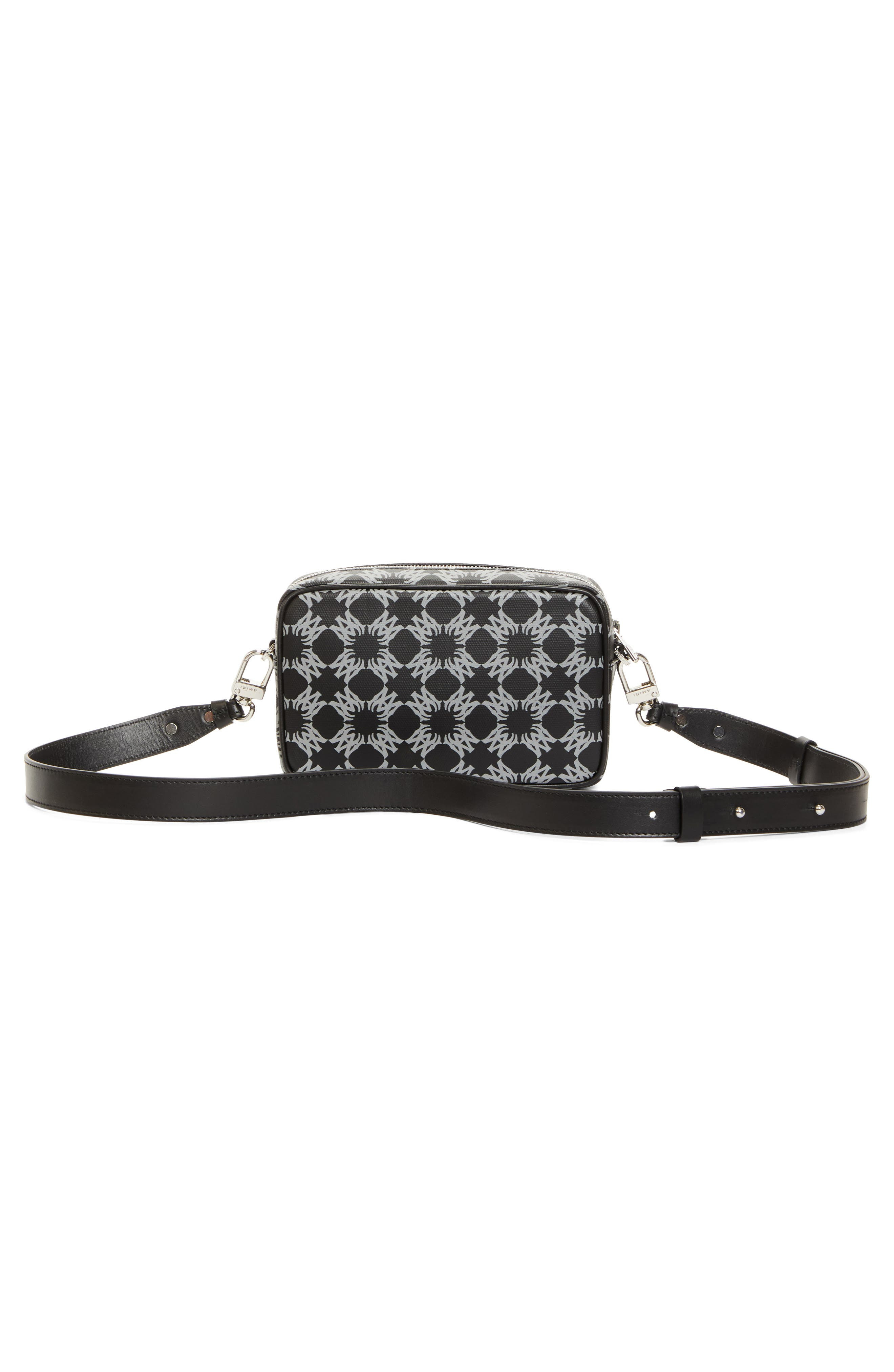 AMIRI Quad Monogram Coated Canvas Camera Bag in Black at Nordstrom - 3