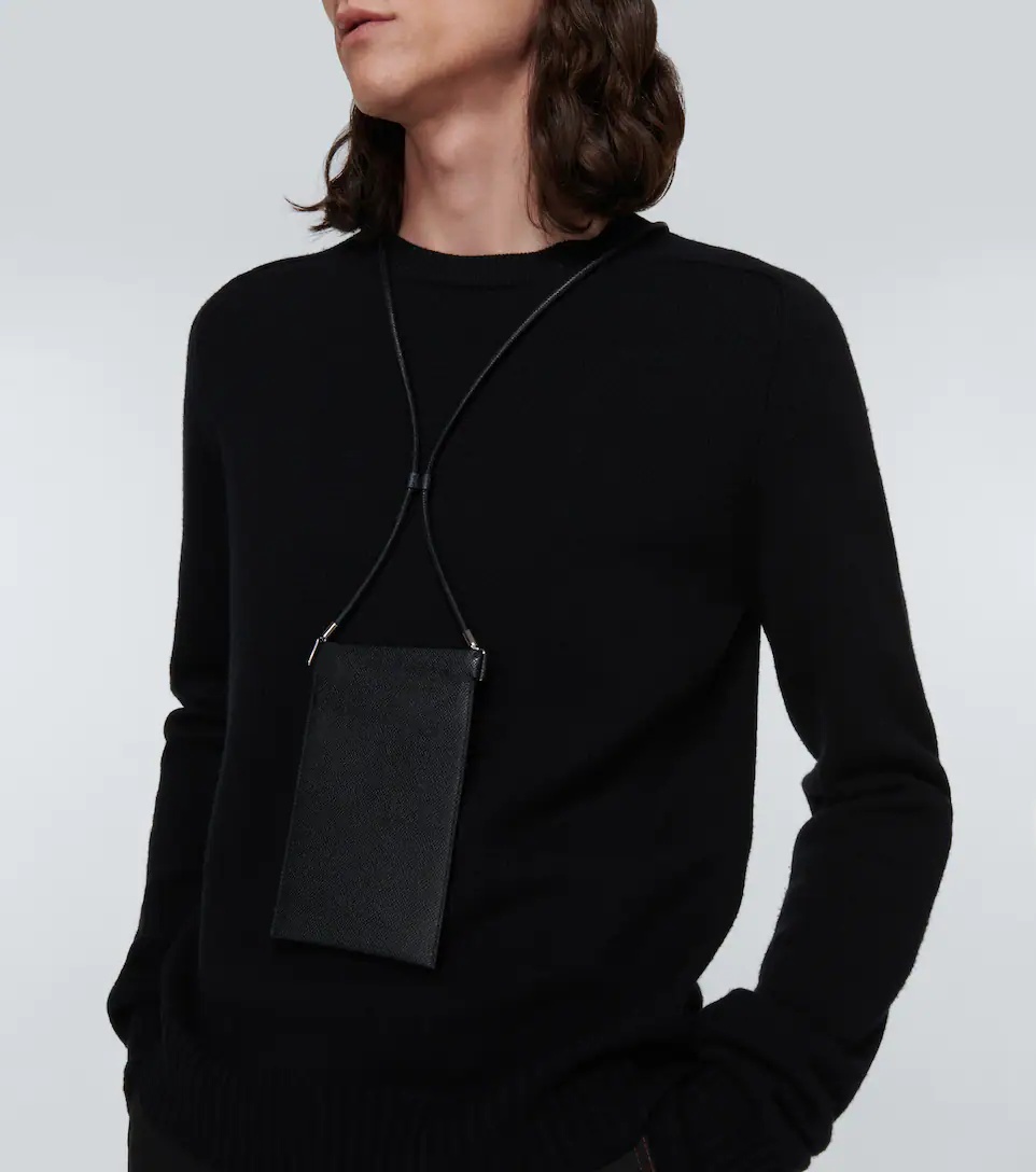 Maison Margiela Leather phone pouch | mytheresa | REVERSIBLE